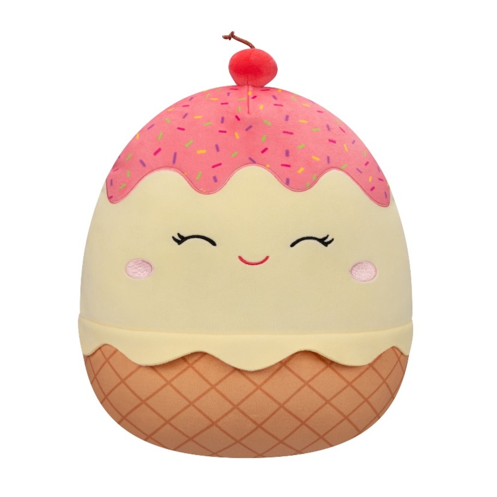 Squishmallows 14 inch SHANNON - the Vanilla Ice Cream Sundae - NWT! Pristine!